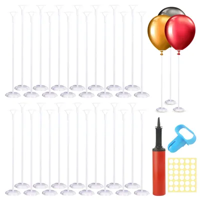 Produktbild von Omgoods – 30 Stück Ballonhalter – Wiederverwendbare Ballonständer für Partydekorationen