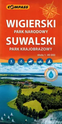 Produktbild von Wigry-Nationalpark und Suwałki-Landschaftspark. Laminierte Touristenkarte. Ausgabe 2023. Kompass