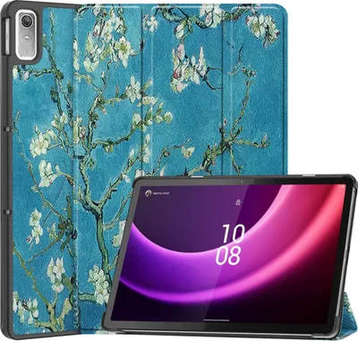 Produktbild von Mobigear Tri-Fold  Lenovo Tab P11 Gen 2 Hülle Klapphülle - Mandelblüten