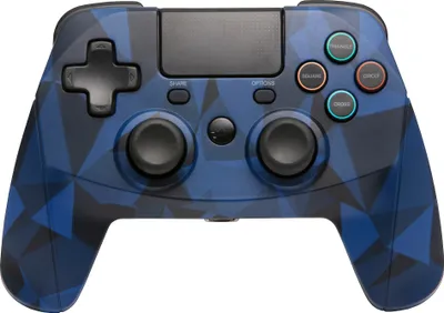 Produktbild von snakebyte GAME:PAD 4S - camo blau - Wireless Bluetooth Controller für PlayStation 4, Analoge Joysticks, Kopfhöreranschluss, Dual Vibration Feedback