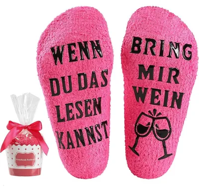 Produktbild von Socken "Wenn du das lesen kannst, bring mir Schoki" Damen Größe 36-40 1 Paar