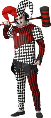 Produktbild von Horrorclown Harlekin für Herren - XS / S