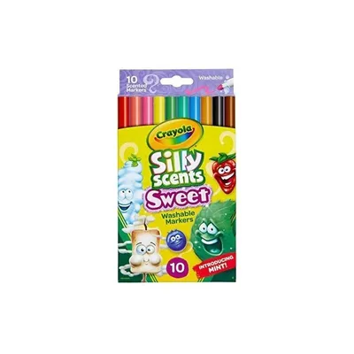 Obrázek produktu pro Crayola - SillyScents 10x Marcadores Ponta Média