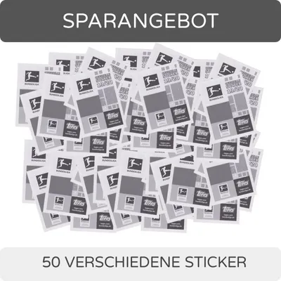 Produktbild von Topps Bundesliga Sammelsticker 2019/20 - 50 verschiedene Sticker (zufällige Auswahl)