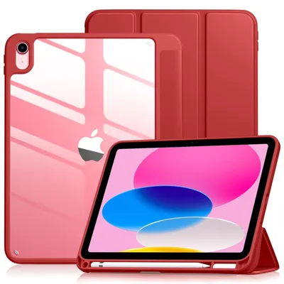 Produktbild von iPad-Hülle mit Stifthalter und transparentem Rückseitenbereich