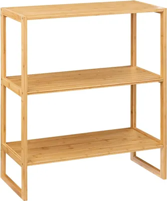 Zdjęcie produktu dla Półka łazienkowa Lab'n Modul, bambusowa, 69,5 x 33,5 x 84 cm