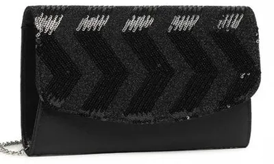 Produktbild von Glitzernde Handtasche mit Pailletten, schwarz, Loveti