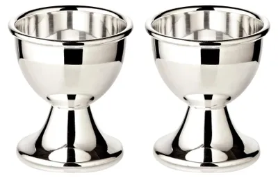 Eierbecher Classo, 2er-Set, versilbert, Höhe 5 cm