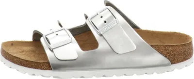 Produktbild von Birkenstock Klassische Pantoletten Arizona Weichbettung Damen 323533393338 Silber 42 EU