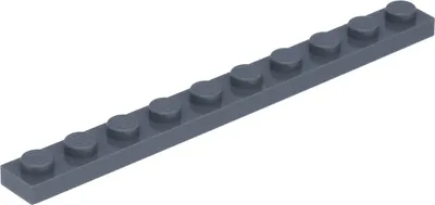 Produktbild von Lego® 1x10 Platten 4477 - 250 Stück Dunkles Bläuliches Grau