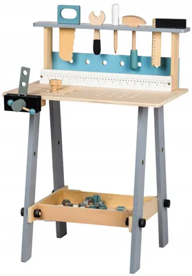 Immagine prodotto di Laboratorio in legno con attrezzi 32 elementi Ecotoys