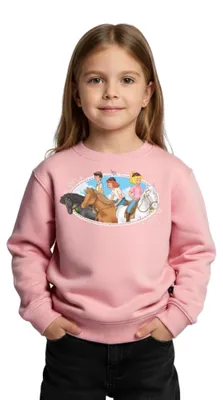 Produktbild von Spreadshirt Bibi Und Tina Ausritt Mit Freunden Kinder Premium Pullover, 122/128 (6 Jahre), Rosa