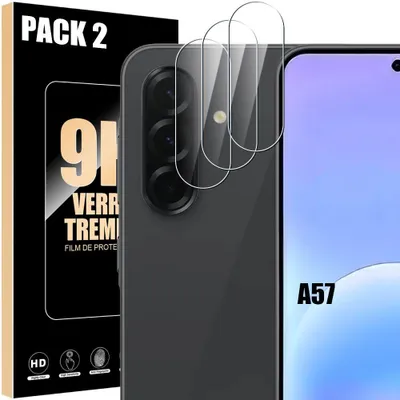 Image de 3 Verres Trempés Caméra pour Samsung Galaxy A57 5G - Protection Anti-Rayures 9H Antichoc
