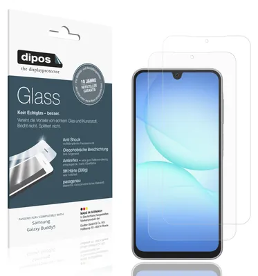 Produktbild von 2x Schutzfolie für Samsung Galaxy Buddy5 matt - Anti-Shock 9H Folie dipos Glass Kunststoffglas