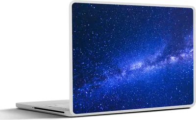 Produktbild von MuchoWow® Laptop Aufkleber Sticker Cover Sternenhimmel - Universum - Blau - Jungen - Mädchen - Kinder 40x30 cm - Laptop Dekoration - Selbstklebend