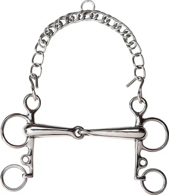 Immagine prodotto di FEELING Pelham spezzato con briglie corte, misura: imboccatura 115 mm, spessore dell'imboccatura 21 mm