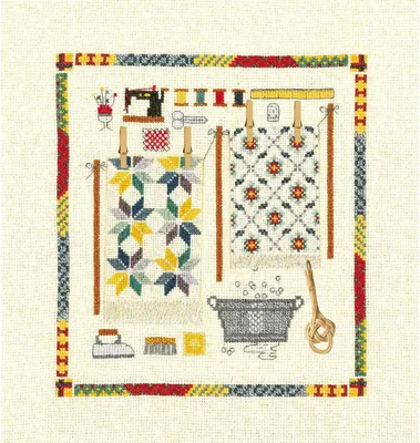 Produktbild von Le Bonheur des Dames Kreuzstich Set "Teppichzubehör", Zählmuster, 20x21cm