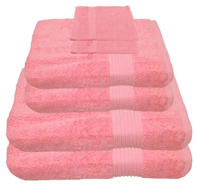 Produktbild von Julie Julsen Handtuch Set Rosa,Set:6 tlg. 2 Bade- 2 Handtücher + gratis 2 Waschhand..