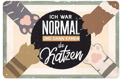 Produktbild von Nostalgic-Art - Blechschild 20 x 30cm - Animal Club - Ich war normal