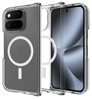 Image de Cazy Coque Compatible avec Google Pixel 11 Pro Fold - Compatible MagSafe - Coque Renforcée Militaire - Transparente