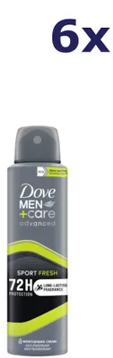 Produktbild von 6x Dove Deo-Spray 150 ml Men+Care Advanced Sport Fresh