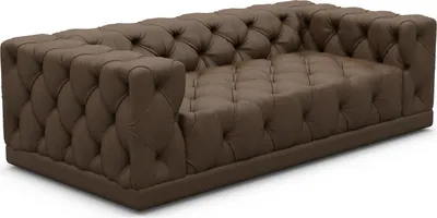 Produktbild von Echtleder 3-Sitzer Couch Meliva Dunkelbraun