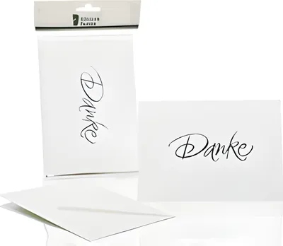 Produktbild von RÖSSLER Karten Danke 5 Kommunion/5 Konfirmation weiß DIN B6 hd 10 Stück