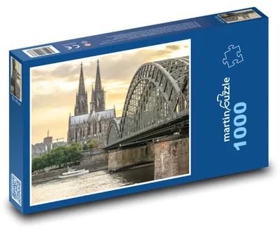 Produktbild von Puzzle 1000 Köln - Dom und Brücke - martinpuzzle