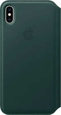 Image de Étui en cuir Apple Folio pour l'Apple iPhone Xs Max - Vert forêt