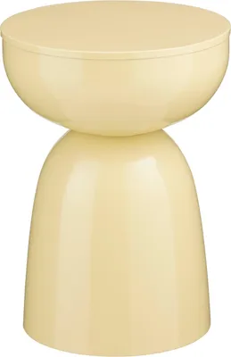 Produktbild von Mica Decorations Elliot Beistelltisch - H45 x Ø32 cm - Eisen - Beige