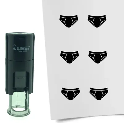 Immagine prodotto di CombiCraft Stamp Mutande rotonde da 10 mm - Inchiostro nero