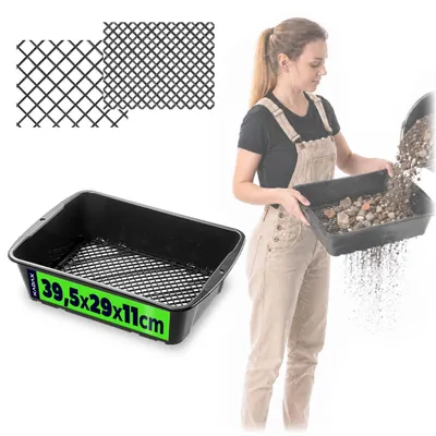 Produktbild von KADAX Sieb, Gartensieb, 40 cm, zum Sieben verstellbarer Erde, Kompoststeine