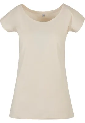 Imagen del producto de Camiseta básica de cuello ancho para mujer, ideal para construir tu marca