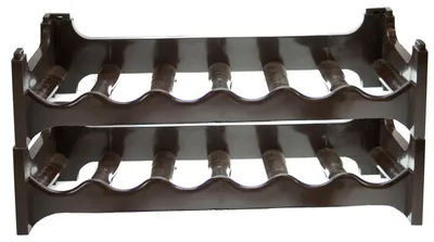 Produktbild von PlasticForte Weinregal - stapelbar - Kunststoff - braun - 60,5 cm