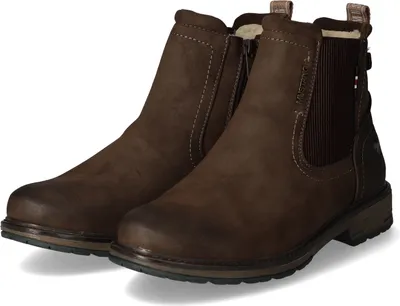 Zdjęcie produktu dla Mustang Men Eleganckie buty za kostkę Chelsea 4157608 brązowy