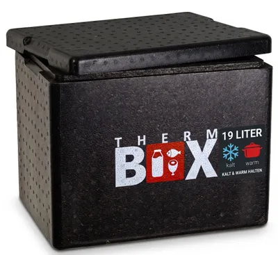 Produktbild von THERM BOX 19B Styroporbox 19 Liter Innen 33,5 x 23,5 x 27 cm Wandstärke 3cm
