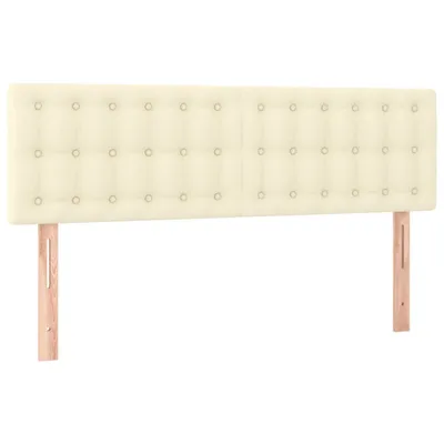 Produktbild von vidaXL Kopfteile Creme 144x5x78/88 cm Kunstleder