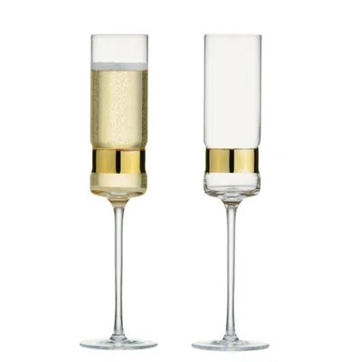 Produktbild von Anton Studio SoHo Champagner Gläser/2er Gold