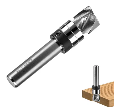 Image de Mèche hélicoïdale VHM avec collet de 8 mm pour le travail du bois