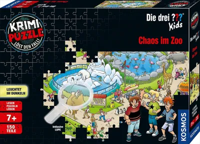 Produktbild von Kosmos 69799 Krimi Puzzle Die drei Fragezeichen Kids Chaos im Zoo