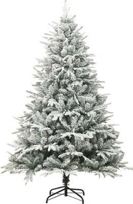 Produktbild von vidaXL Künstlicher Weihnachtsbaum Beschneit Grün 150 cm PVC PE