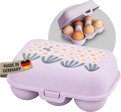 Zdjęcie produktu dla koziol EGGS TO GO MINI BLOOMIES DAISY – pojemnik na jajka, kolor lawenda