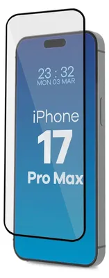 Produktbild von 2x Gehärtetes Glas mit Rahmen zum einfachen Auftragen für iPhone 17 Pro Max, Bizon Glass Aplikator