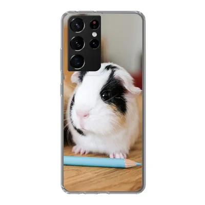 Produktbild von MuchoWow® Handyhülle Schutzhülle Hülle für Samsung Galaxy S21 Ultra Entzückende Baby-Meerschweinchen Silikon Softcase Handy Hülle - Mobiltelefon