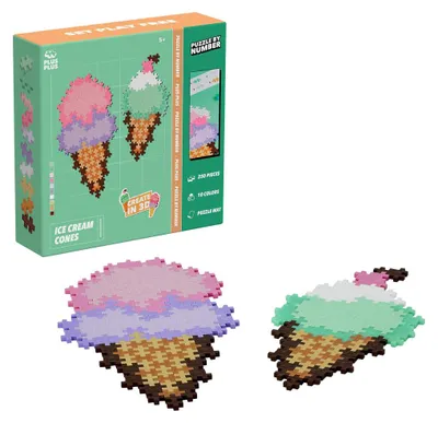 Zdjęcie produktu dla Plus-Plus 4346, 5 lat(a), Ice cream shop, 250 szt., Plastik