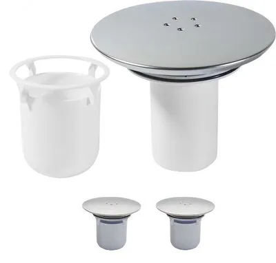 Produktbild von Duschenverschlussabdecken 2er Set aus Kunststoff