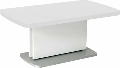 Produktbild von Couchtisch höhenverstellbar und ausziehbar Clovis 110x53x63 Weiß