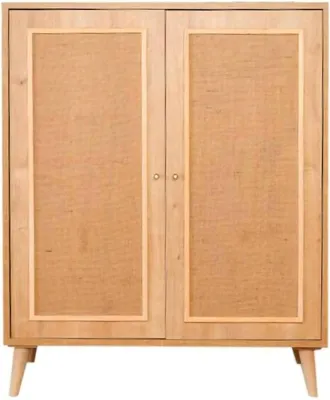 Produktbild von Kommode Dpilegg, Wohnzimmerbuffet, Wohnzimmer-Sideboard, Moderne Küchen-Speisekammer, 90x40h110 cm, Eiche