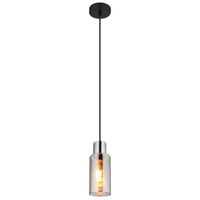 Produktbild von GLOBO 15708H LIDARIA Hängeleuchte Metall schwarz matt, 1x E27