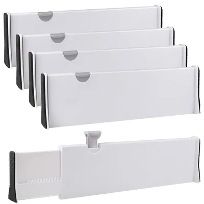Ladeunterteiler, 4 Stück, verstellbar 33,2–55 cm, weiß